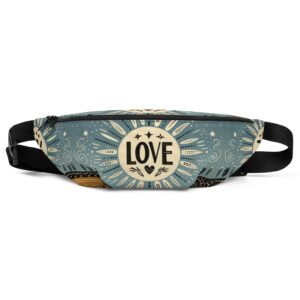 Blue Love Fanny Pack