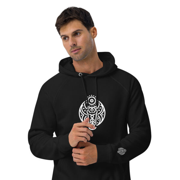 Damien The Shaman Unisex eco raglan hoodie